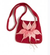 BAG WITH RED FLOWER