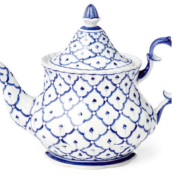 Teapot – blue and white